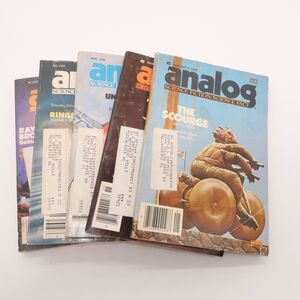 Vintage 1982 Analog Science Fiction Magazine Lot Timothy Zahn - Lot #18